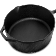 Maßgeschneiderte Sandguss Cast Iron Pan mit Emaille